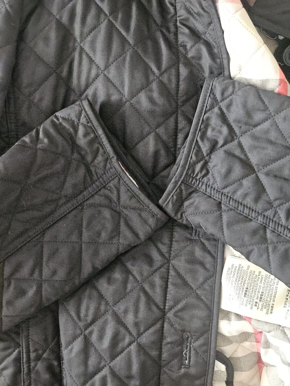 BURBERRY BRIT QUILTED BUTTON FRONT DOWN JACKET LARGE - Picture 5 of 9